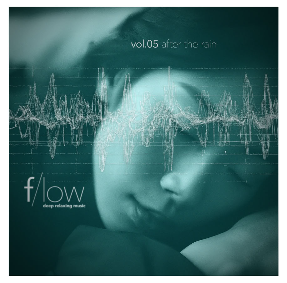 Beautiful Sleeping Asian Woman with brainwave encephalogram graphic image, b/w photography  f/low: Ambient Music inspired by the latest findings in neuroscience, auditory physiology and psychoacoustics. Binaural Beats, ASMR and Brown Noise form the basis of a musical melange dedicated to deep relaxation and sleep enhancement.